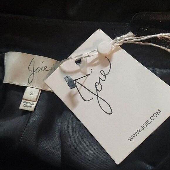 Nwt Joie Kyla Caviar Women's Soft lamb leather circle mini Skirt Size Small - Picture 6 of 7